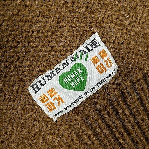 HUMAN MADE ヒューマンメイド ×j-hope 25AW HUMAN HOPE LOW GAUGE KNIT BROWN XX30CS003 ニットセーター 茶 Size 【M】 【新古品・未使用品】 20830905