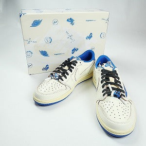 NIKE ナイキ ×TRAVIS SCOTT×Fragment Design AIR JORDAN 1 LOW OG SP DM7866-104 スニーカー 白青 Size 【27.5cm】 【新古品・未使用品】 20830940