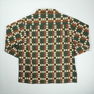 At Last ＆ Co アットラスト/BUTCHER PRODUCTS ブッチャープロダクツ FLANNEL SHIRT PRINTED GREEN 長袖シャツ 緑 Size 【15.5】 【中古品-良い】 20830959