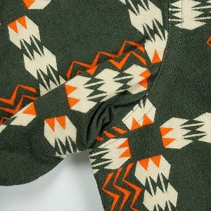 At Last ＆ Co アットラスト/BUTCHER PRODUCTS ブッチャープロダクツ FLANNEL SHIRT PRINTED GREEN 長袖シャツ 緑 Size 【15.5】 【中古品-良い】 20830959