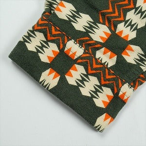 At Last ＆ Co アットラスト/BUTCHER PRODUCTS ブッチャープロダクツ FLANNEL SHIRT PRINTED GREEN 長袖シャツ 緑 Size 【15.5】 【中古品-良い】 20830959