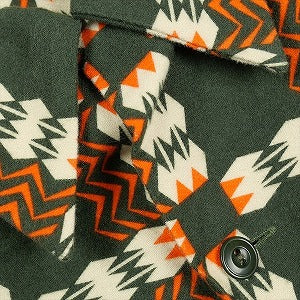 At Last ＆ Co アットラスト/BUTCHER PRODUCTS ブッチャープロダクツ FLANNEL SHIRT PRINTED GREEN 長袖シャツ 緑 Size 【15.5】 【中古品-良い】 20830959