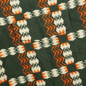 At Last ＆ Co アットラスト/BUTCHER PRODUCTS ブッチャープロダクツ FLANNEL SHIRT PRINTED GREEN 長袖シャツ 緑 Size 【15.5】 【中古品-良い】 20830959