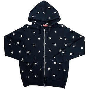 SUPREME シュプリーム 09AW Star Zip Up Hoodie スター柄刺繍ジップパーカー 紺 Size 【M】 【中古品-良い】 20830969