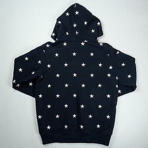 SUPREME シュプリーム 09AW Star Zip Up Hoodie スター柄刺繍ジップパーカー 紺 Size 【M】 【中古品-良い】 20830969