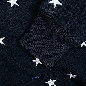 SUPREME シュプリーム 09AW Star Zip Up Hoodie スター柄刺繍ジップパーカー 紺 Size 【M】 【中古品-良い】 20830969