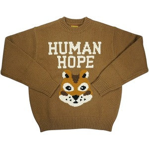 HUMAN MADE ヒューマンメイド ×j-hope 25AW HUMAN HOPE LOW GAUGE KNIT BROWN XX30CS003 ニットセーター 茶 Size 【XXL】 【新古品・未使用品】 20830988