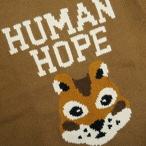 HUMAN MADE ヒューマンメイド ×j-hope 25AW HUMAN HOPE LOW GAUGE KNIT BROWN XX30CS003 ニットセーター 茶 Size 【XXL】 【新古品・未使用品】 20830988