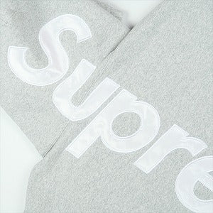 SUPREME シュプリーム 25FW Satin Applique Hooded Sweatshirt Heather Grey パーカー 灰 Size 【M】 【新古品・未使用品】 20831018
