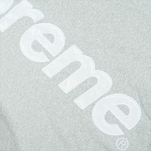 SUPREME シュプリーム 25FW Satin Applique Hooded Sweatshirt Heather Grey パーカー 灰 Size 【M】 【新古品・未使用品】 20831018