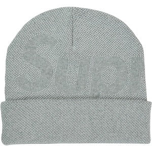 SUPREME シュプリーム 25FW Studded Knockout Big Logo Beanie Gray  ビーニー 灰 Size 【フリー】 【新古品・未使用品】 20831081