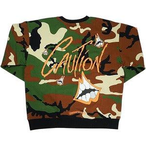 CHROME HEARTS クロム・ハーツ ×MATTY BOY PPO CAUTION CREWNECK CAMO クルーネックスウェット 緑 Size 【L】 【新古品・未使用品】 20831235