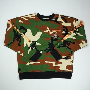 CHROME HEARTS クロム・ハーツ ×MATTY BOY PPO CAUTION CREWNECK CAMO クルーネックスウェット 緑 Size 【L】 【新古品・未使用品】 20831235