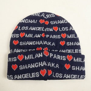 SUPREME シュプリーム 24AW Hearts Beanie Navy ビーニー 紺 Size 【フリー】 【新古品・未使用品】 20831239