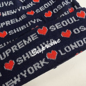 SUPREME シュプリーム 24AW Hearts Beanie Navy ビーニー 紺 Size 【フリー】 【新古品・未使用品】 20831239