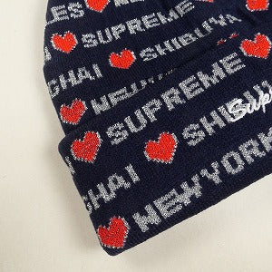 SUPREME シュプリーム 24AW Hearts Beanie Navy ビーニー 紺 Size 【フリー】 【新古品・未使用品】 20831239