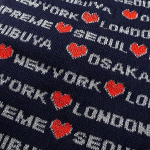 SUPREME シュプリーム 24AW Hearts Beanie Navy ビーニー 紺 Size 【フリー】 【新古品・未使用品】 20831239