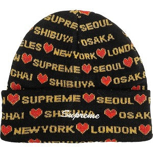SUPREME シュプリーム 24AW Hearts Beanie Black ビーニー 黒 Size