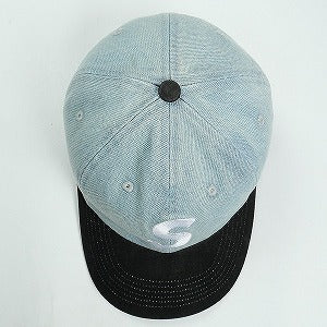 SUPREME シュプリーム 25FW Pigment Coated 2-Tone S Logo 6-Panel Denim キャップ インディゴ Size 【フリー】 【新古品・未使用品】 20831282