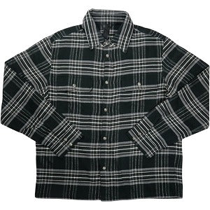 CHROME HEARTS クロム・ハーツ Y NOT CROSS BALL BUTTON CHECK SHIRT BLACK 長袖シャツ 黒 Size 【L】 【新古品・未使用品】 20831285
