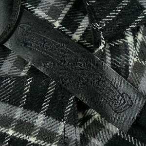 CHROME HEARTS クロム・ハーツ Y NOT CROSS BALL BUTTON CHECK SHIRT BLACK 長袖シャツ 黒 Size 【L】 【新古品・未使用品】 20831285