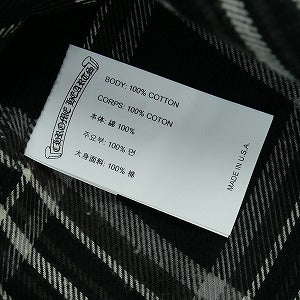 CHROME HEARTS クロム・ハーツ Y NOT CROSS BALL BUTTON CHECK SHIRT BLACK 長袖シャツ 黒 Size 【L】 【新古品・未使用品】 20831285