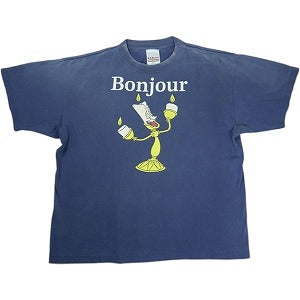 SAINT MICHAEL セント マイケル 25FW DSN_SS TEE/BONJOUR / NAVY T