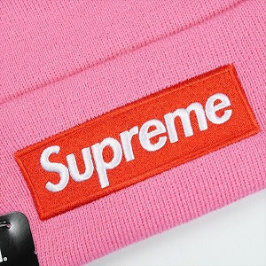 SUPREME シュプリーム ×New Era 25FW Box Logo Beanie Magenta ボックスロゴビーニー ピンク Size 【フリー】 【新古品・未使用品】 20831408