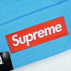 SUPREME シュプリーム ×New Era 25FW Box Logo Beanie Cyan ボックスロゴビーニー 水色 Size 【フリー】 【新古品・未使用品】 20831411
