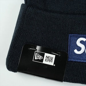 SUPREME シュプリーム ×New Era 25FW Box Logo Beanie Navy ボックスロゴビーニー 紺 Size 【フリー】 【新古品・未使用品】 20831419
