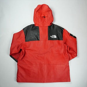 SUPREME シュプリーム ×THE NORTH FACE 18AW Leather Mountain Parka Red レザーマウンテンジャケット 赤 Size 【XL】 【中古品-ほぼ新品】 20831436