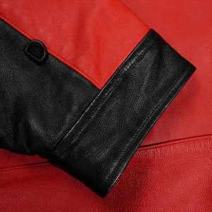 SUPREME シュプリーム ×THE NORTH FACE 18AW Leather Mountain Parka Red レザーマウンテンジャケット 赤 Size 【XL】 【中古品-ほぼ新品】 20831436