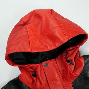 SUPREME シュプリーム ×THE NORTH FACE 18AW Leather Mountain Parka Red レザーマウンテンジャケット 赤 Size 【XL】 【中古品-ほぼ新品】 20831436