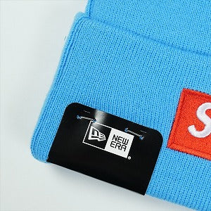 SUPREME シュプリーム ×New Era 25FW Box Logo Beanie Cyan ボックスロゴビーニー 水色 Size 【フリー】 【新古品・未使用品】 20831453
