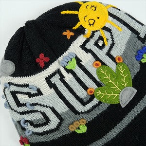 SUPREME シュプリーム 25FW Felt Applique Earflap Beanie Black ビーニー 黒 Size 【フリー】 【新古品・未使用品】 20831460