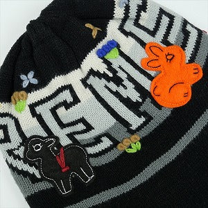SUPREME シュプリーム 25FW Felt Applique Earflap Beanie Black ビーニー 黒 Size 【フリー】 【新古品・未使用品】 20831460