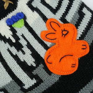 SUPREME シュプリーム 25FW Felt Applique Earflap Beanie Black ビーニー 黒 Size 【フリー】 【新古品・未使用品】 20831460