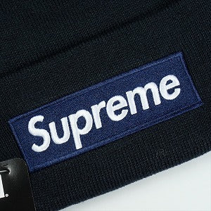SUPREME シュプリーム ×New Era 25FW Box Logo Beanie Navy ボックスロゴビーニー 紺 Size 【フリー】 【新古品・未使用品】 20831474