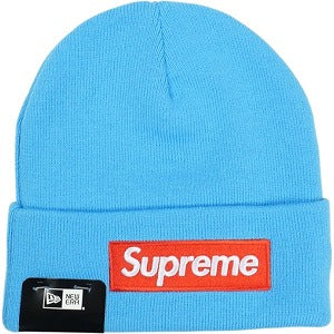 SUPREME シュプリーム ×New Era 25FW Box Logo Beanie Cyan ボックスロゴビーニー 水色 Size 【フリー】 【新古品・未使用品】 20831479