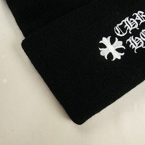 CHROME HEARTS クロム・ハーツ WATCH CAP BLACK/WHITE ビーニー 黒 Size 【フリー】 【新古品・未使用品】 20831498