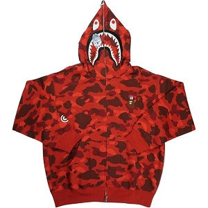 A BATHING APE ア ベイシング エイプ ×Stray Kids 25AW Bang Chan WOLF CHAN SHARK FULL ZIP HOODIE シャークパーカー 赤 Size 【L】 【新古品・未使用品】 20831507
