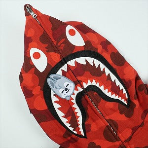 A BATHING APE ア ベイシング エイプ ×Stray Kids 25AW Bang Chan WOLF CHAN SHARK FULL ZIP HOODIE シャークパーカー 赤 Size 【L】 【新古品・未使用品】 20831507