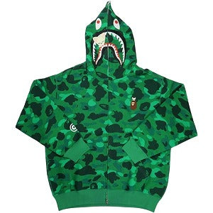 A BATHING APE ア ベイシング エイプ ×Stray Kids 25AW IN FOXI.NY SHARK FULL ZIP HOODIE シャークパーカー 緑 Size 【L】 【新古品・未使用品】 20831510
