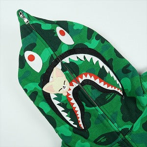 A BATHING APE ア ベイシング エイプ ×Stray Kids 25AW IN FOXI.NY SHARK FULL ZIP HOODIE シャークパーカー 緑 Size 【L】 【新古品・未使用品】 20831510