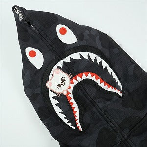 A BATHING APE ア ベイシング エイプ ×Stray Kids 25AW Hyunjin JINIRET SHARK FULL ZIP HOODIE シャークパーカー 黒 Size 【XL】 【新古品・未使用品】 20831513