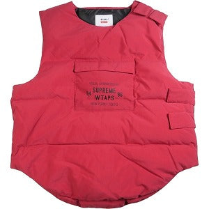 SUPREME シュプリーム ×WTAPS 21AW Tactical Down Vest Red ダウンベスト 赤 Size 【L】 【新古品・未使用品】 20831549