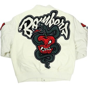 SUPREME シュプリーム ×WTAPS 21AW Varsity Jacket White スタジャン 白 Size 【L】 【新古品・未使用品】 20831552