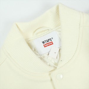 SUPREME シュプリーム ×WTAPS 21AW Varsity Jacket White スタジャン 白 Size 【L】 【新古品・未使用品】 20831552