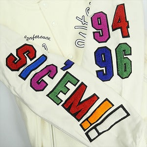 SUPREME シュプリーム ×WTAPS 21AW Varsity Jacket White スタジャン 白 Size 【L】 【新古品・未使用品】 20831552
