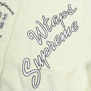SUPREME シュプリーム ×WTAPS 21AW Varsity Jacket White スタジャン 白 Size 【L】 【新古品・未使用品】 20831552